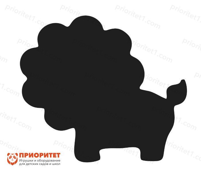 Фигурная грифельная меловая доска «Лев»