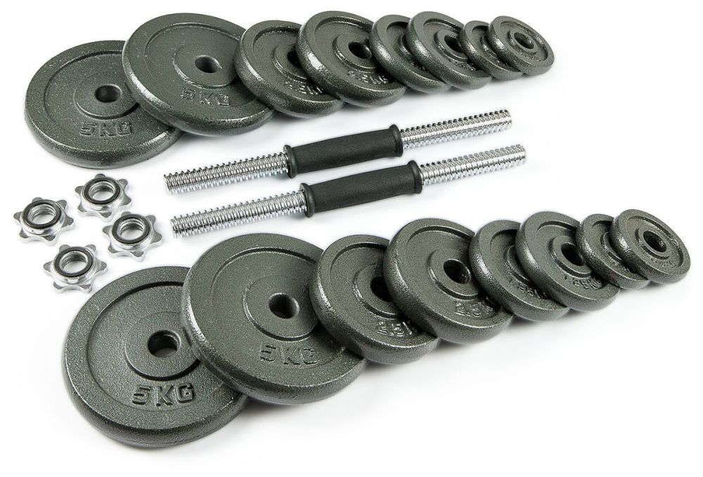 Фото Набор металлических гантелей 2x20 кг Atlas Sport