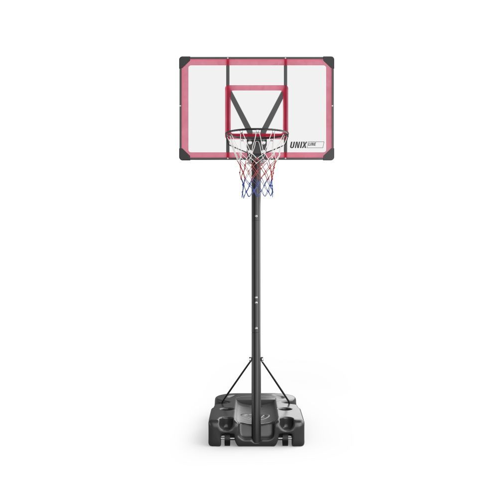 Фотографии Баскетбольная стойка UNIX Line B-Stand-PC 48"x32" (120 х 80 см) R45 H230-305 см