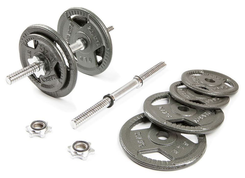 Набор гантелей с железной ручкой HAMMERTONE 2х9.5 кг