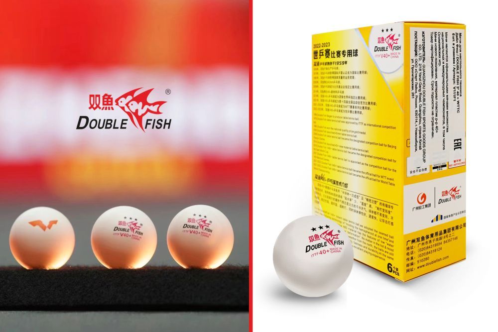 Фотографии Мячи для н/т Double Fish V40+ 3 star WTTC (6шт.)