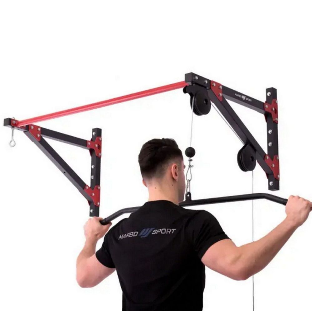 Верхняя тяга пристенная С турником и подвесом для груши Marbo MH-D204
