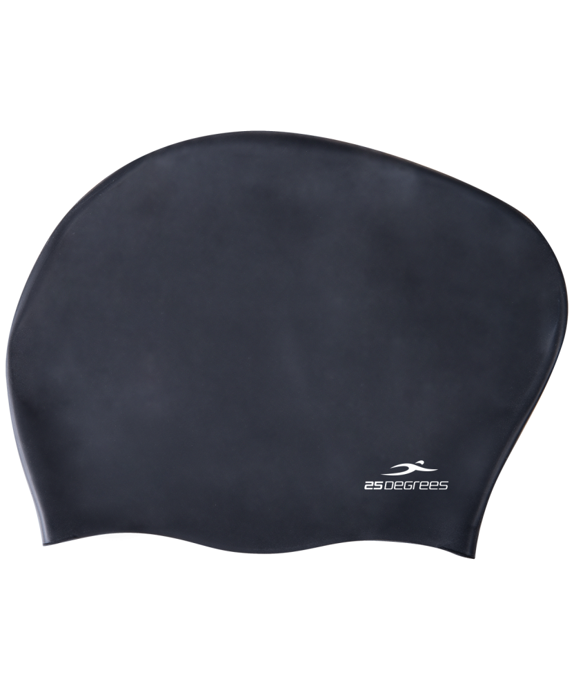 Фото Шапочка для плавания Mamana Black, силикон, для длинных волос