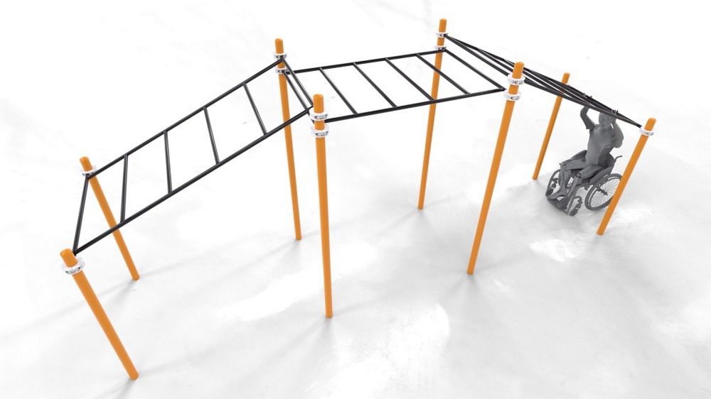 Фотографии Рукоход трехуровневый для колясочников  Pioner A11774