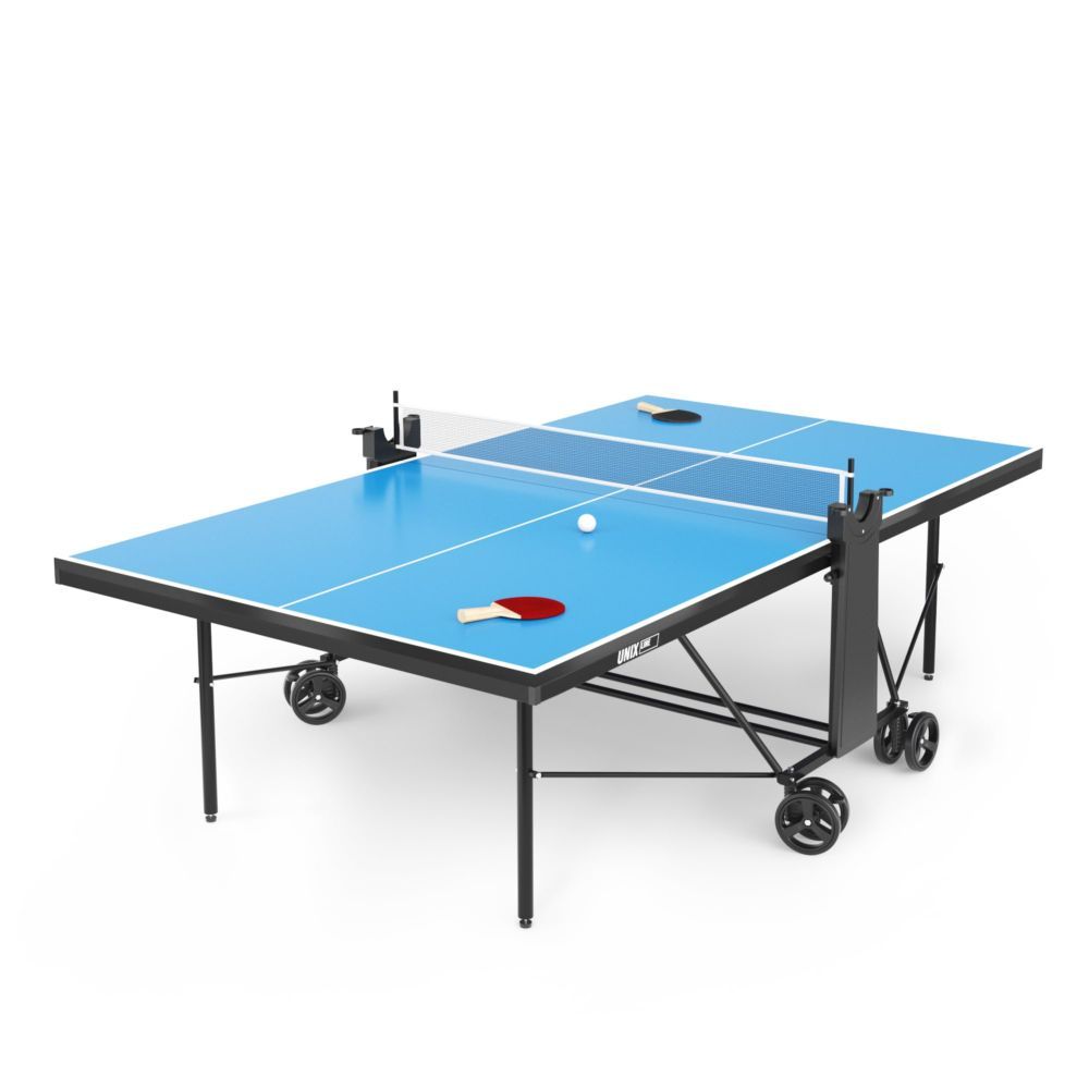 Фото Теннисный стол UNIX Line Compact indoor 18mm MDF (Blue)