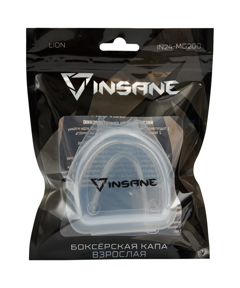 Фотографии Капа 1-челюстная LION, ЭВА, прозрачный, с футляром, взрослый