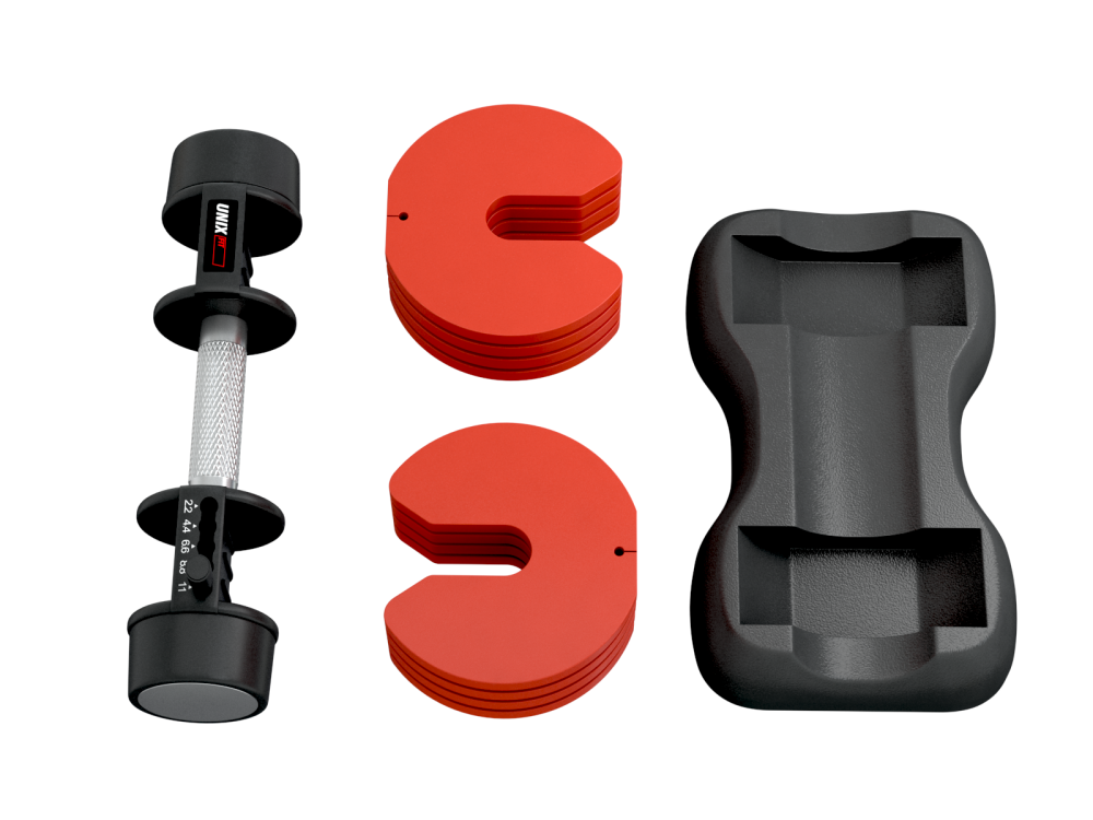 Гантель со ступенчатой регулировкой UNIX Fit 11 кг красная