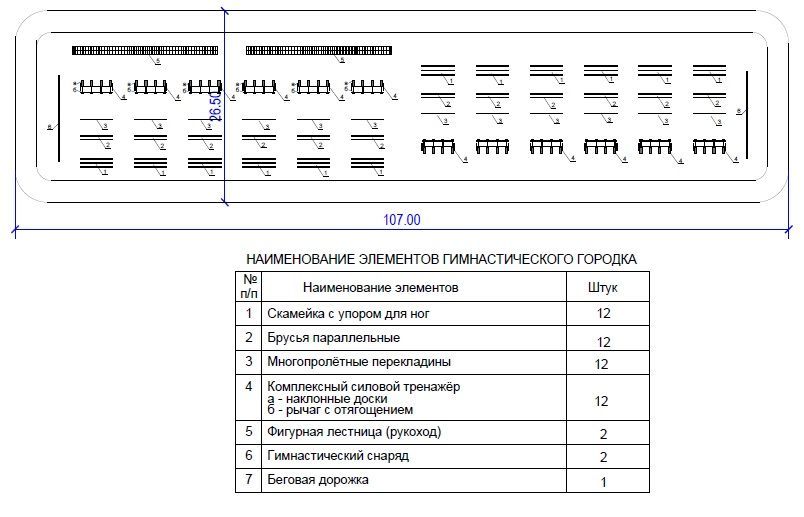 Фото Гимнастический городок для армейских подразделений