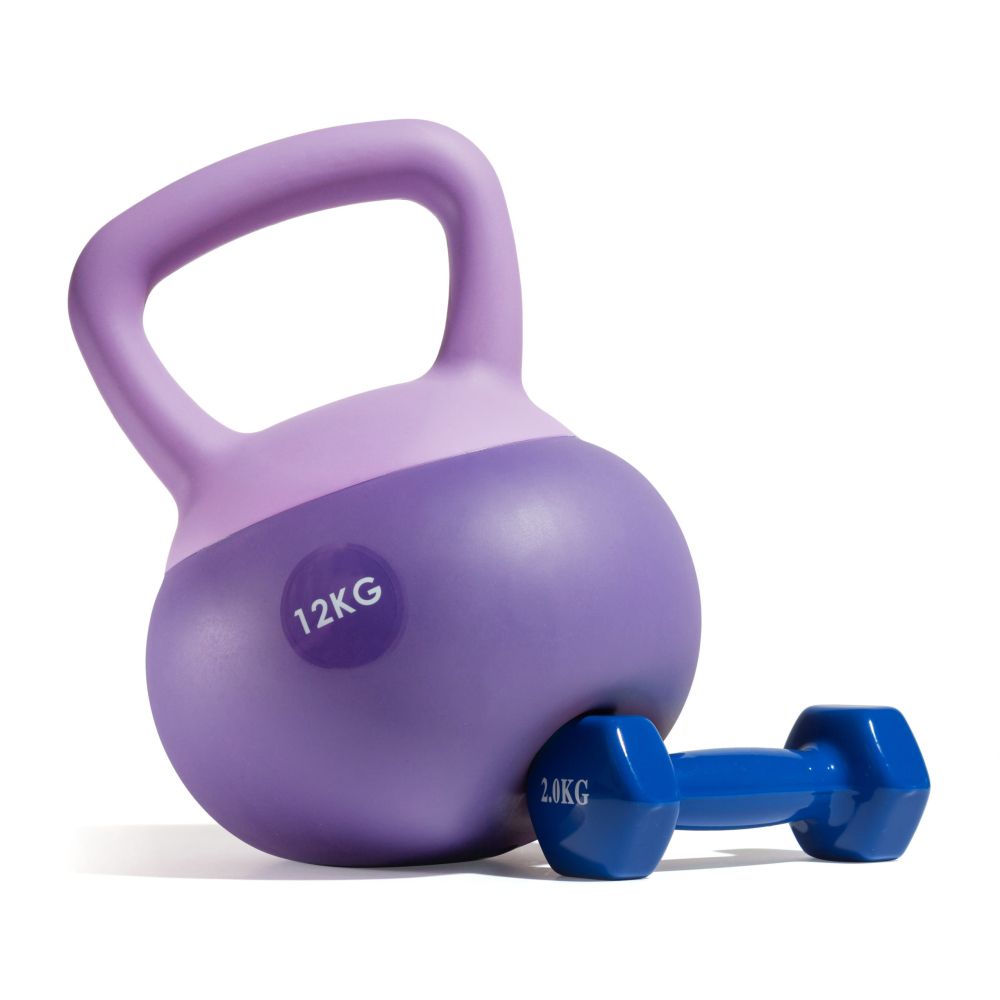 Гиря резиновая 12 кг. VictoryFit VF-KR120