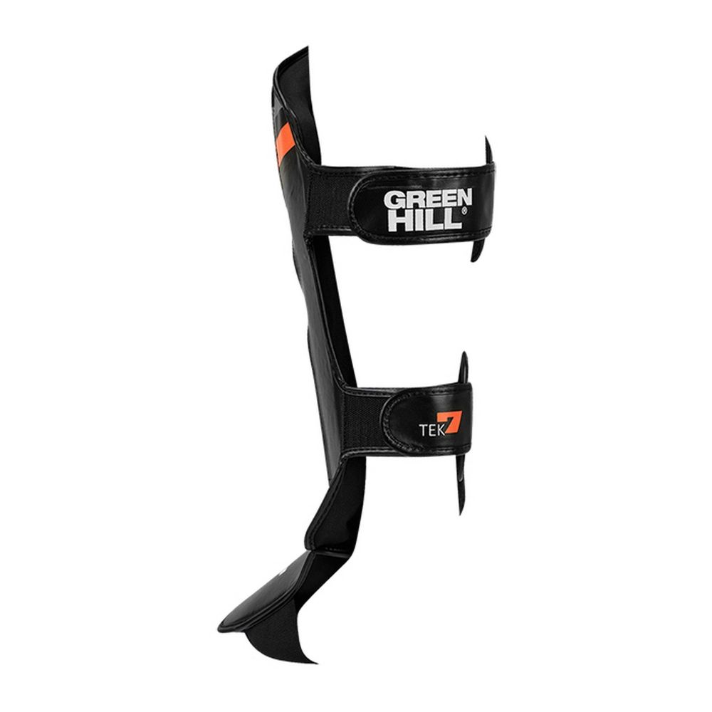 Фотографии Защита голень-стопа Green Hill TEK7 SIS-2107 черно-оранжевый