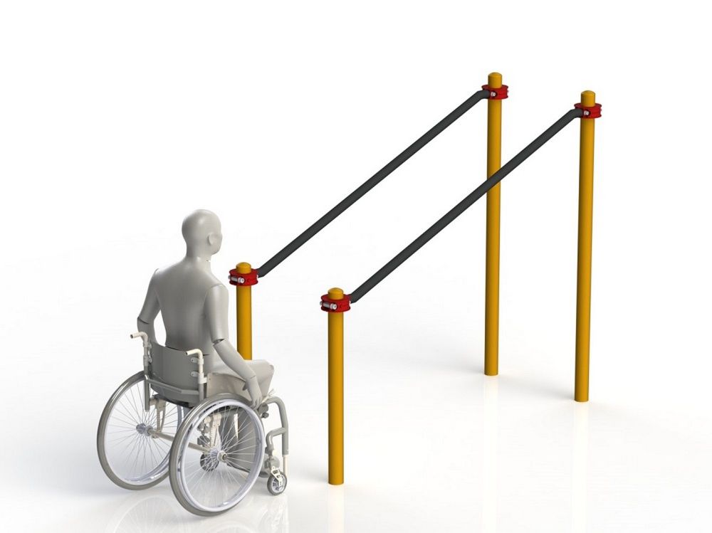 Фото Брусья параворкаут параллельные в подъем  Pioner A11793