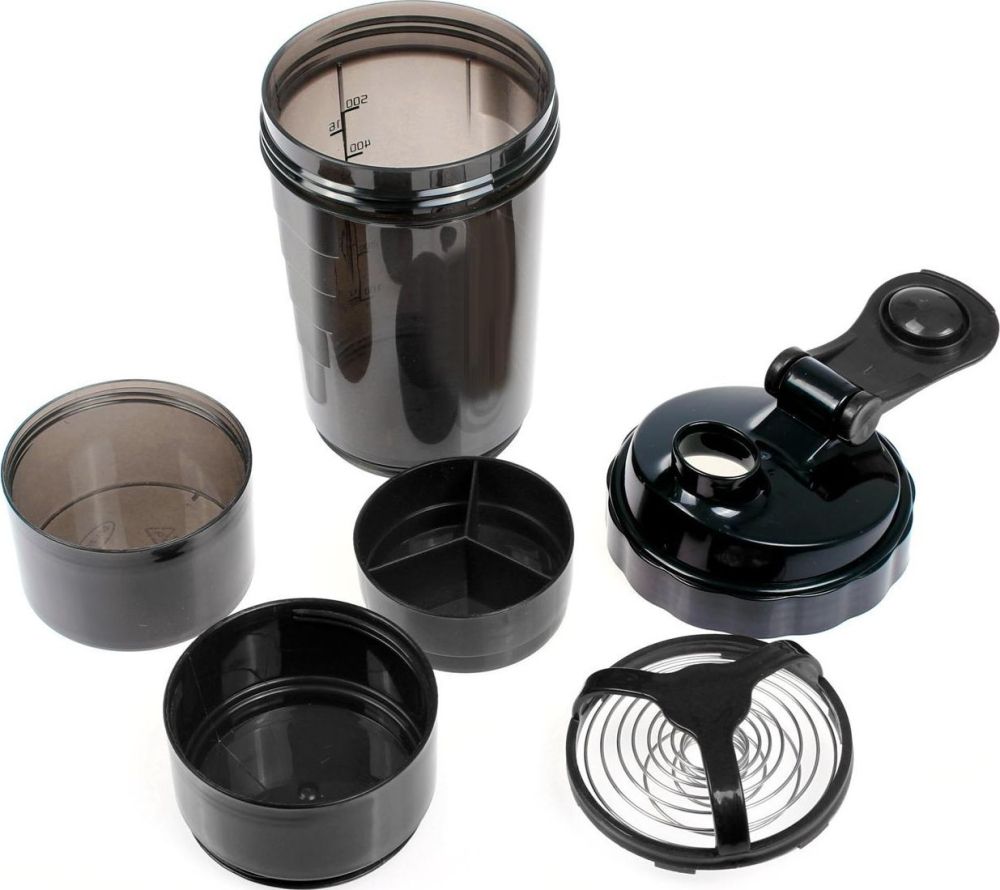 Фотографии Шейкер 0,5 л, TITANIUM, черный