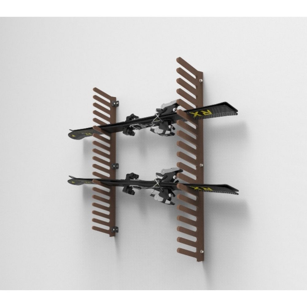 Фото Вешалка Эконом для горных лыж, пристенная 105х80х18см  SE-18