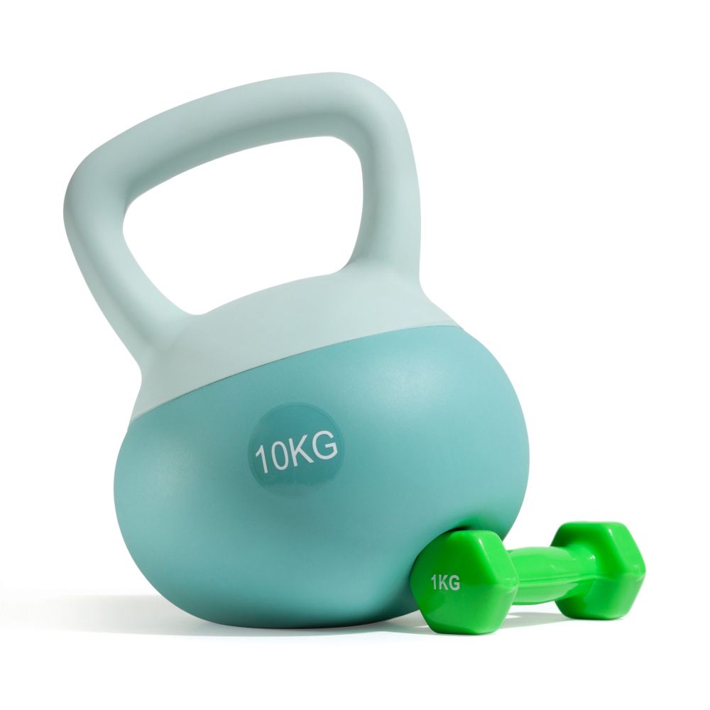 Гиря резиновая 10 кг. VictoryFit VF-KR100