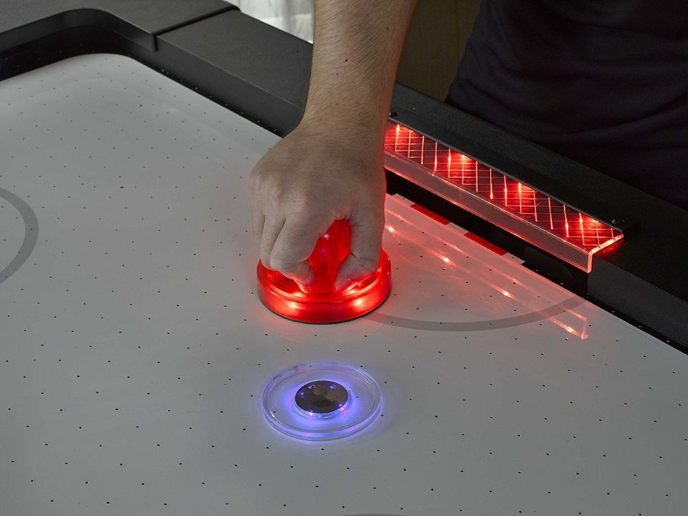 Фотографии Бита для аэрохоккея LED "Atomic Top Shelf / Lumen-X Laser" (красная) D96 mm