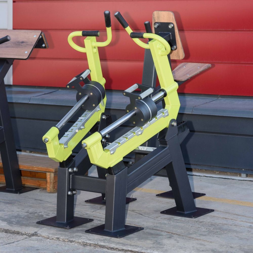 Фотографии Уличный тренажер Наклонная тяга с переменной нагрузкой