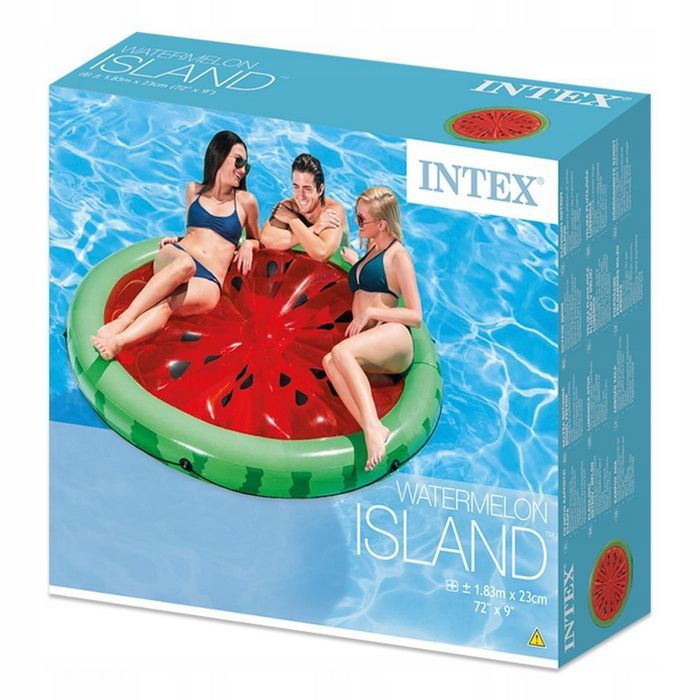 Фотографии Матрас круглый Intex Арбуз 183х23см 56283