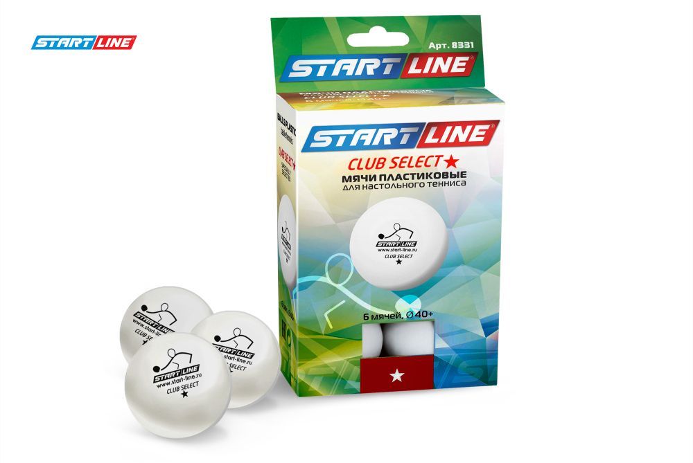 Фотографии Мячи Start line Club Select 1* New (6 шт, бел.)
