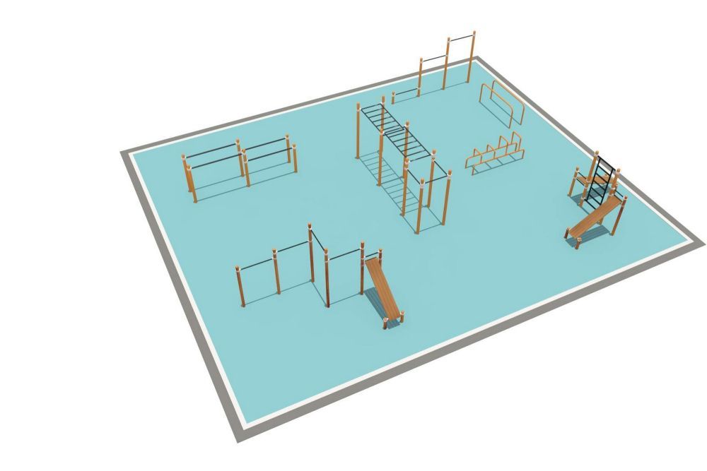 Фотографии Районная площадка для Воркаут и WRK Pioner A16444