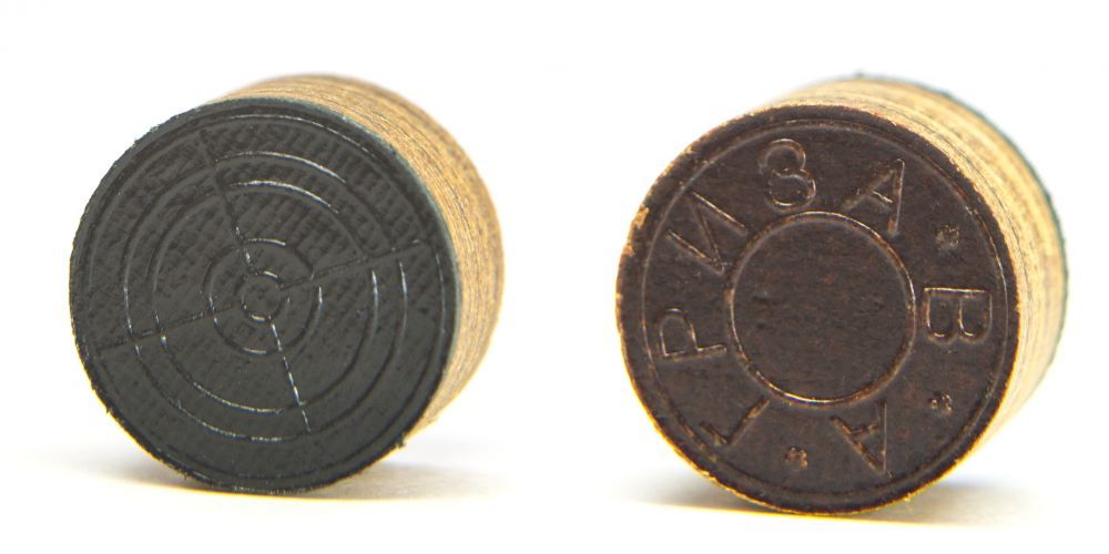 Фотографии Наклейка для кия "Гриза 3" (M) коричневая 13.5 мм