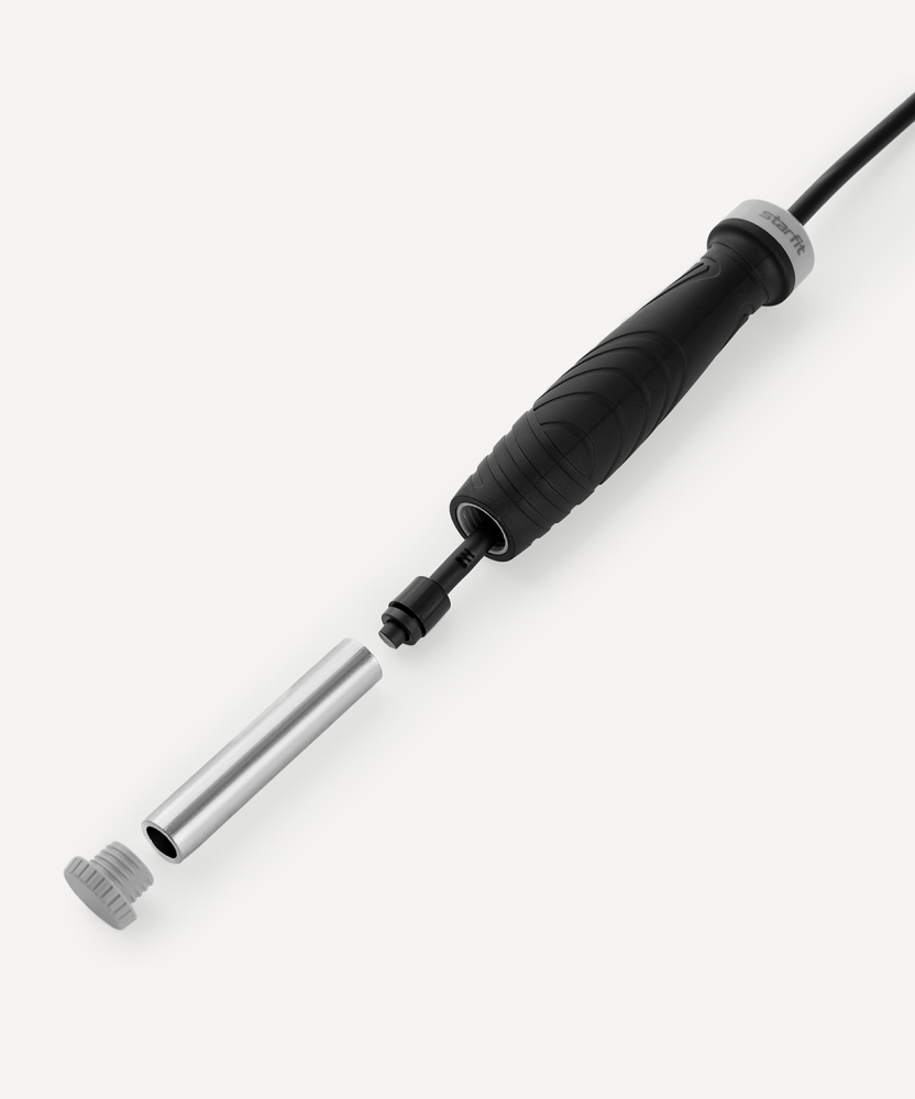 Фотографии Скакалка RP-601 ПВХ, с утяжелителями, 3 м, черный
