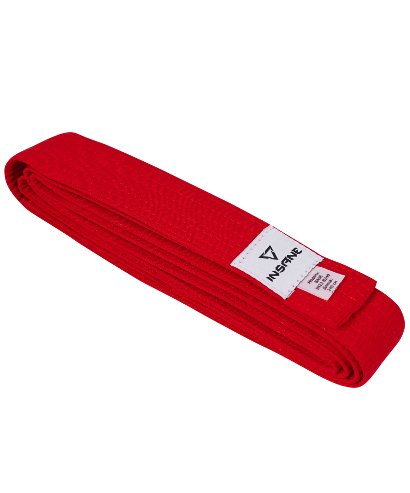 Фото Пояс для единоборств BASE, хлопок/полиэстер, красный, 240 см