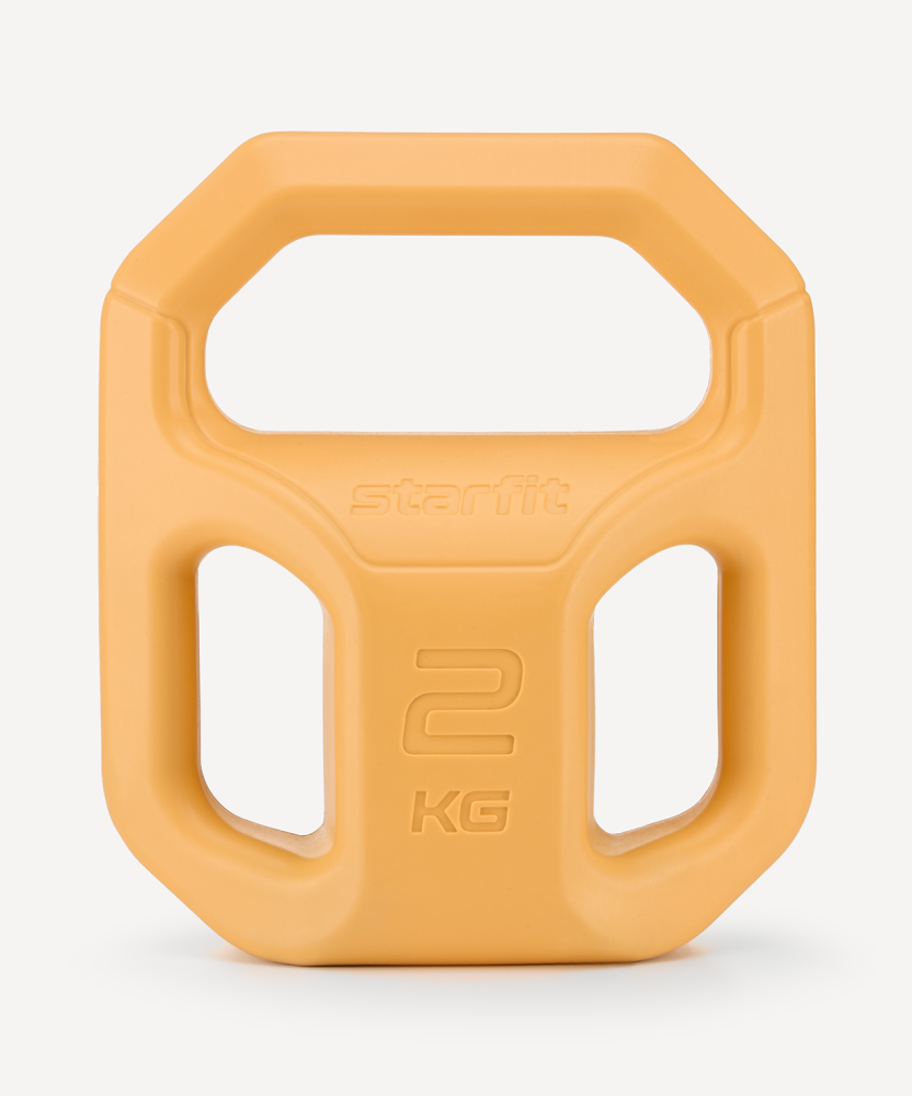 Фото Гиря пластиковая DB-505, 2 кг, оранжевый