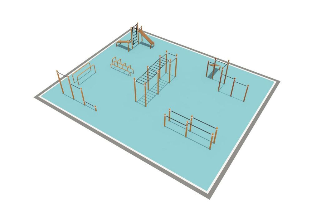 Фотографии Районная площадка для Воркаут и WRK Pioner A16445