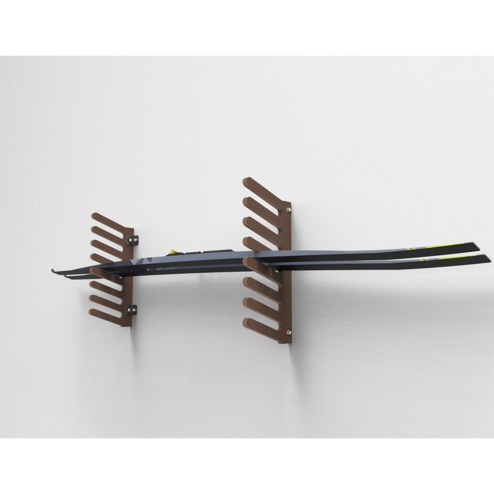 Фотографии Вешалка Эконом для беговых лыж, пристенная 45х80х18см  SE-7