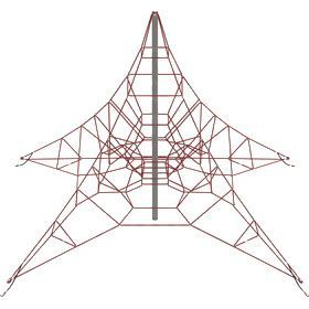 Фото Конструкция для лазания серия "Звезда" ПД-861 (7х7х4)