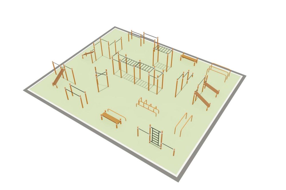 Фото Парковая площадка для Воркаут и WRK  Pioner A16469