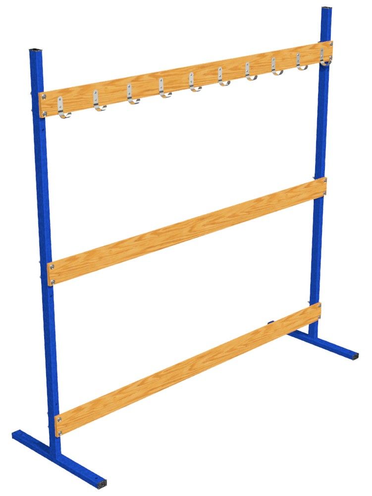 Фото Стеллаж для лыж 150х40х150 cм на 10 пар  Pioner A15350