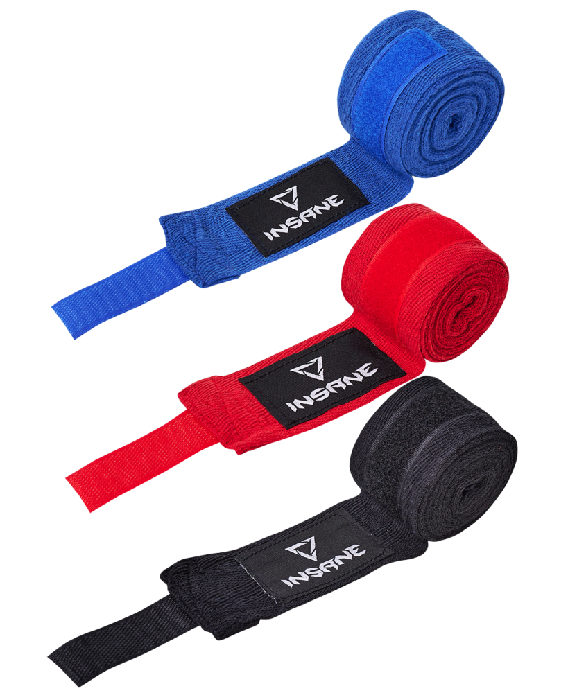 Фотографии Бинт боксерский COBRA, хлопок/нейлон, красный, 4,5 м