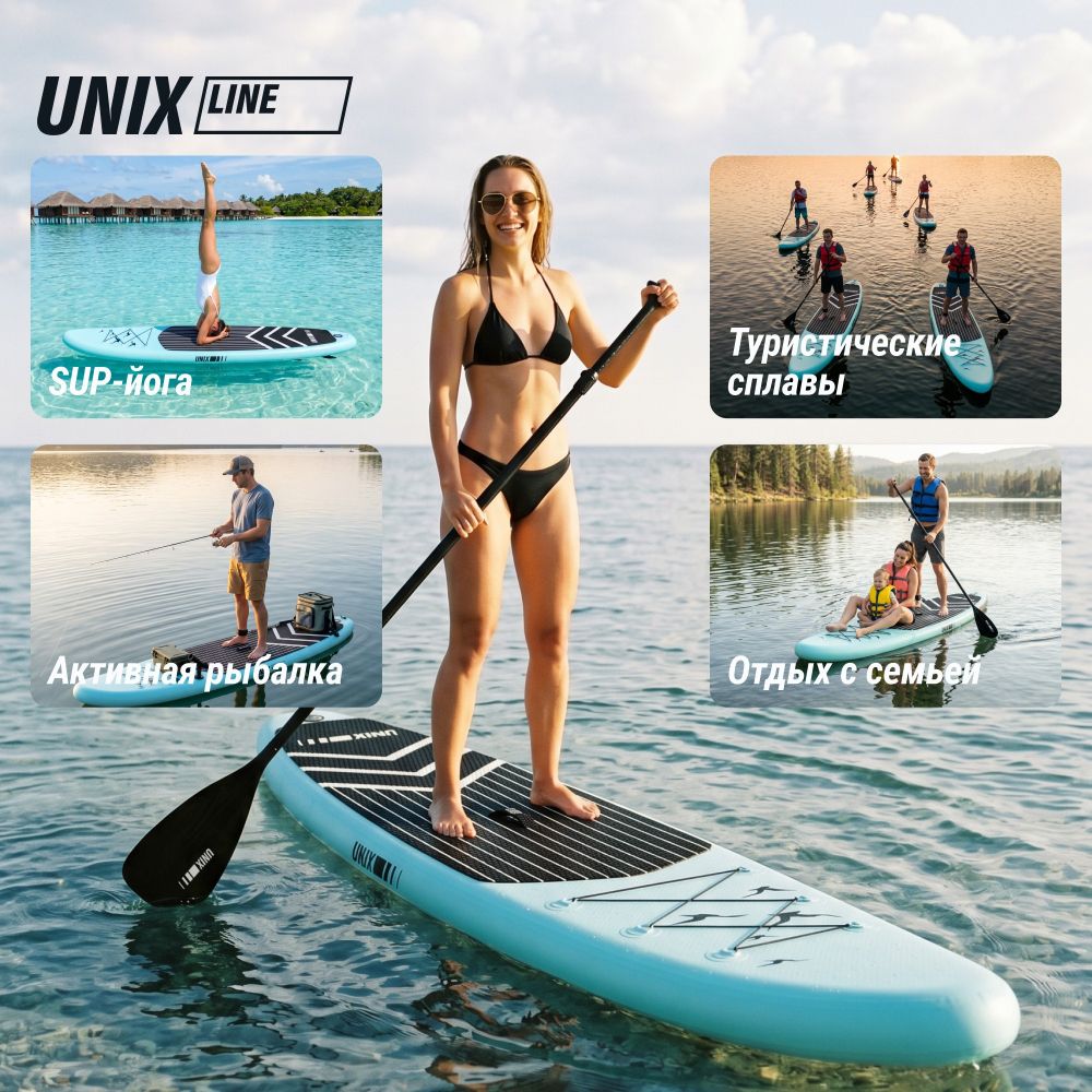 Фотографии SUP-борд UNIX Line Ночные джунгли / Night Jungle (320 см)
