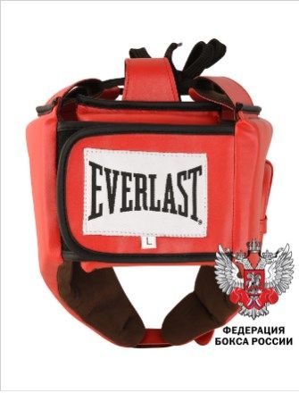 Фотографии Шлем для любительского бокса Everlast Amateur Competition PU красн.