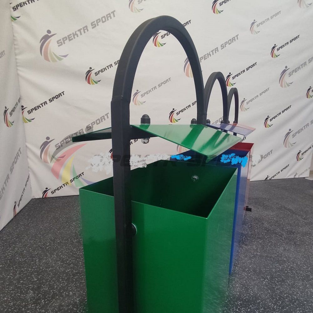 Фотографии Урна трехсекционная 120х30х80см Pioner A11038