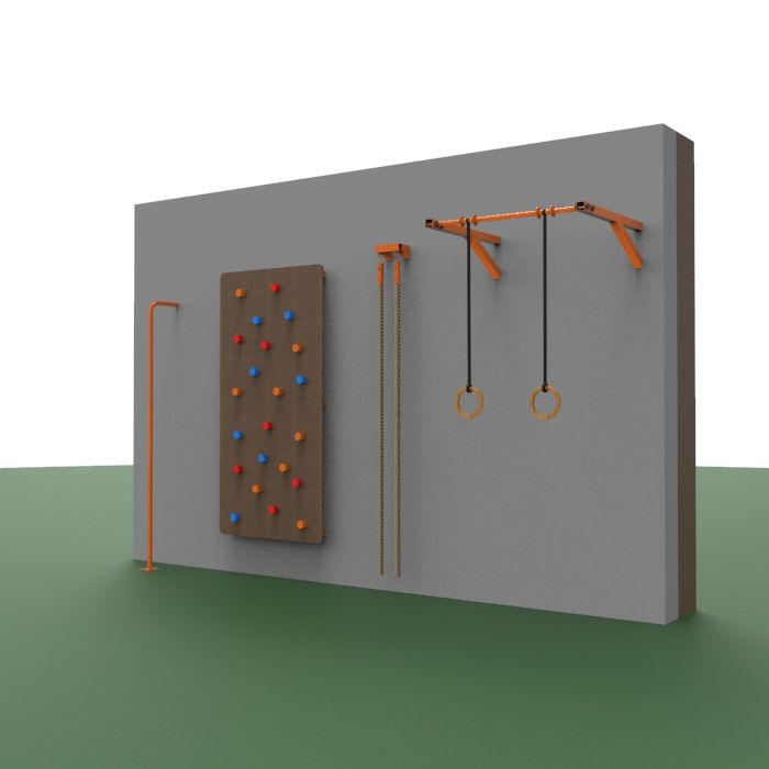 Фото Уличный спортивный комплекс на стену