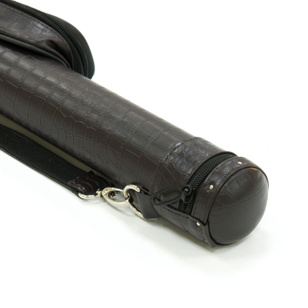 Фотографии Тубус для кия Action 1/1 93 см темно-коричневый (кроко), карман 23 см