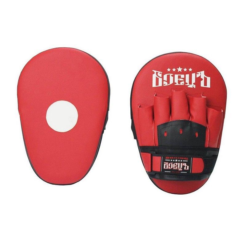 Фото Лапы боксерские прямые Боецъ 210 ВВР-210 красно-черный