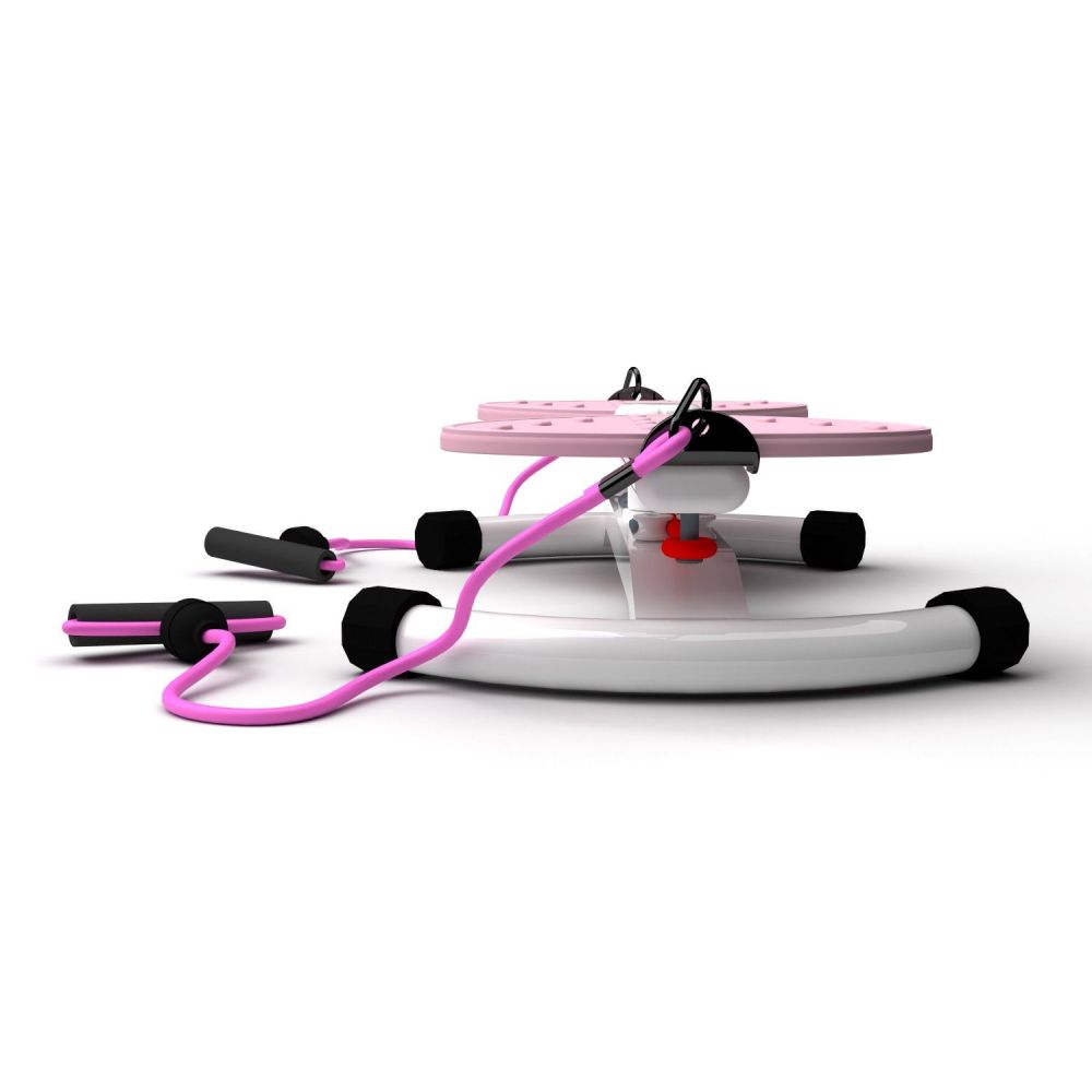 Фотографии Фитнес платформа /горнолыжный тренажёр DFC "Twister Bow" с эспандерами