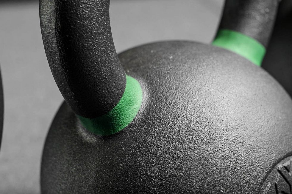 Гиря тренировочная 4кг, с цветной меткой YouSteel