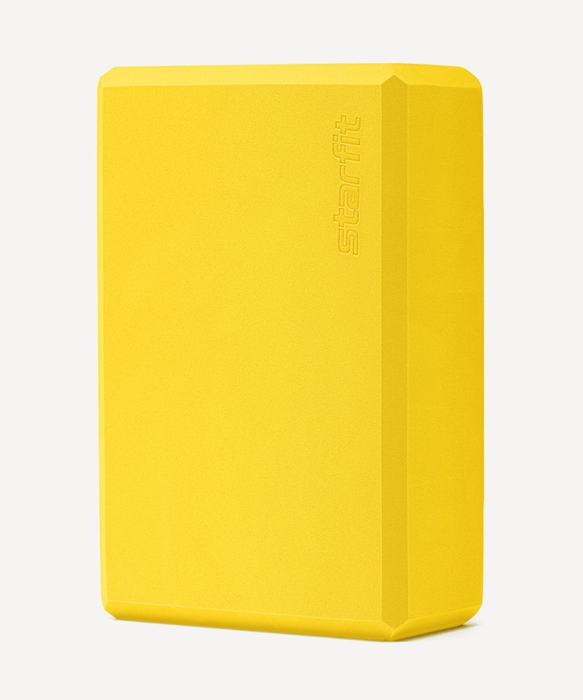 Фотографии Блок для йоги YB-200 EVA, желтый, пара