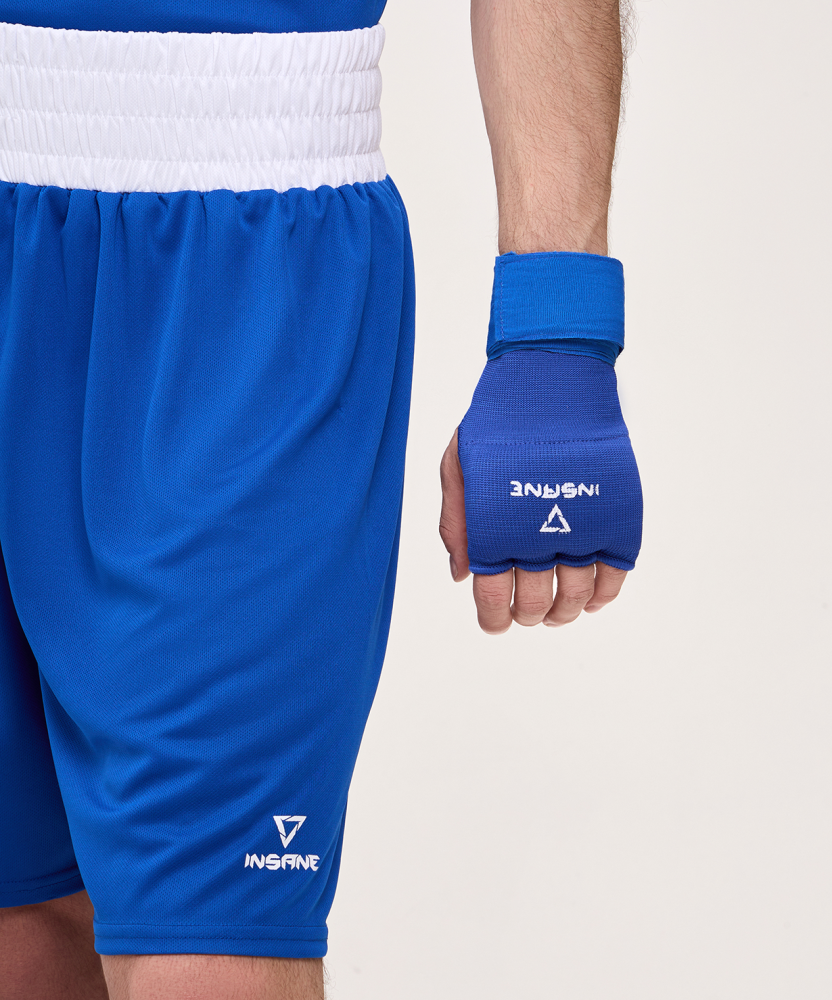 Фотографии Перчатки внутренние для бокса DASH, полиэстер/спандекс, синий, S