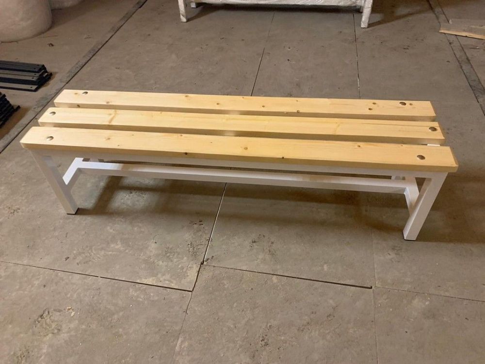 Фотографии Скамейка для раздевалки без спинки, 100см Pioner A16373