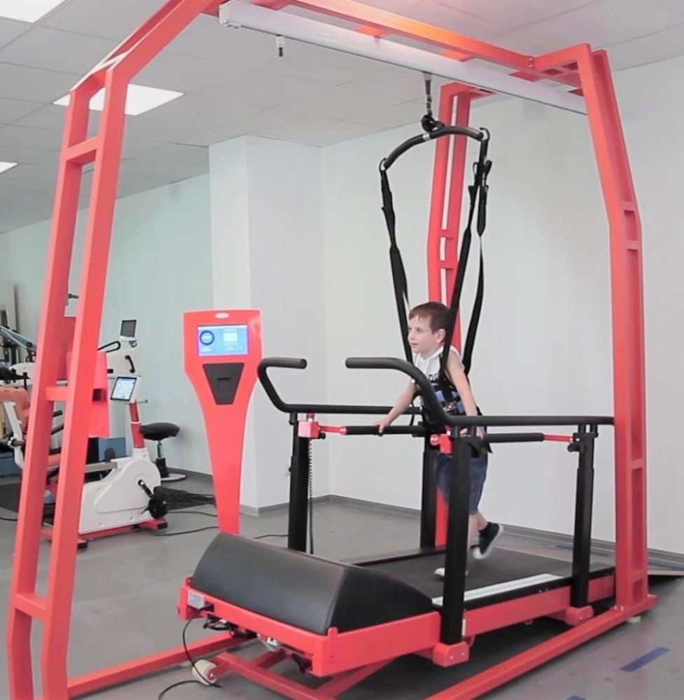 Тренажёр реабилитационный беговая дорожка (тредбан, тредмилл) с биологической обратной связью «Орторент» модель «Детская»