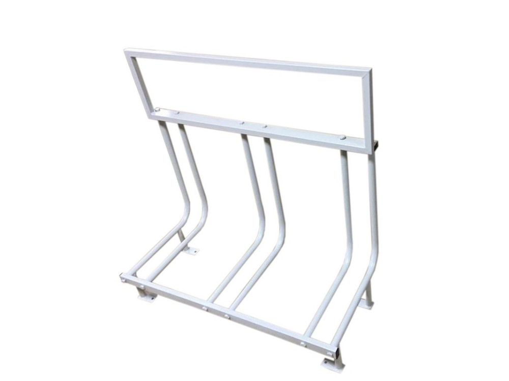 Фотографии Велопарковка на 3 велосипеда с рекламным местом  Pioner A10159