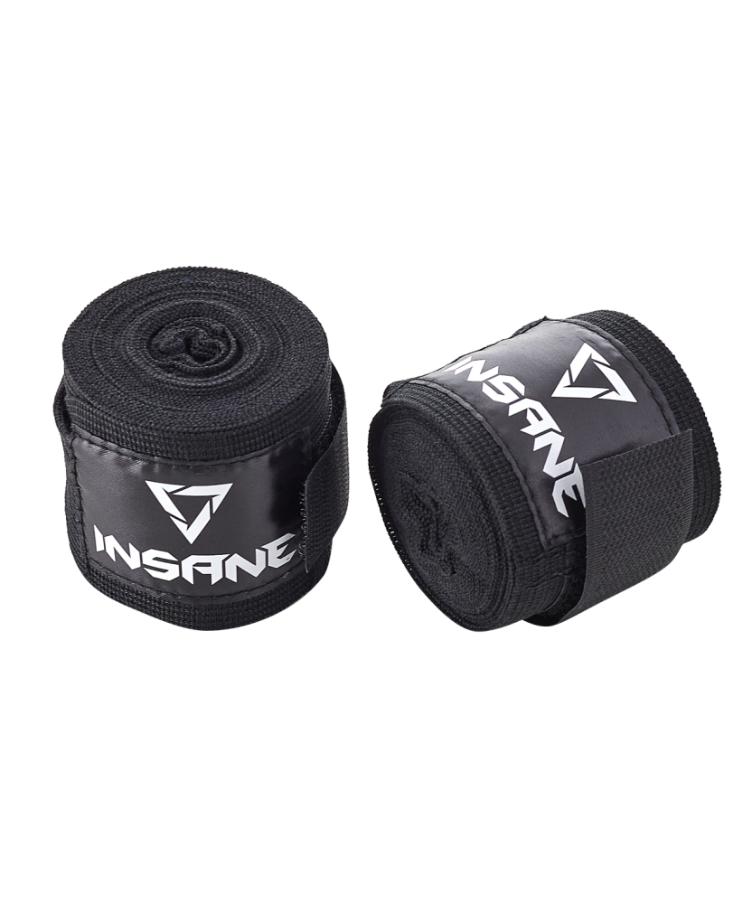 Бинт боксерский BASE, хлопок, черный, 2,5 м