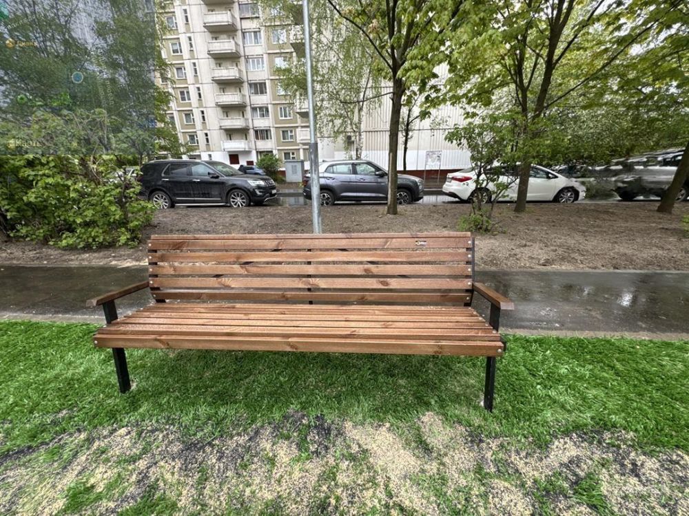 Фотографии Скамейка стальная «Модерн»