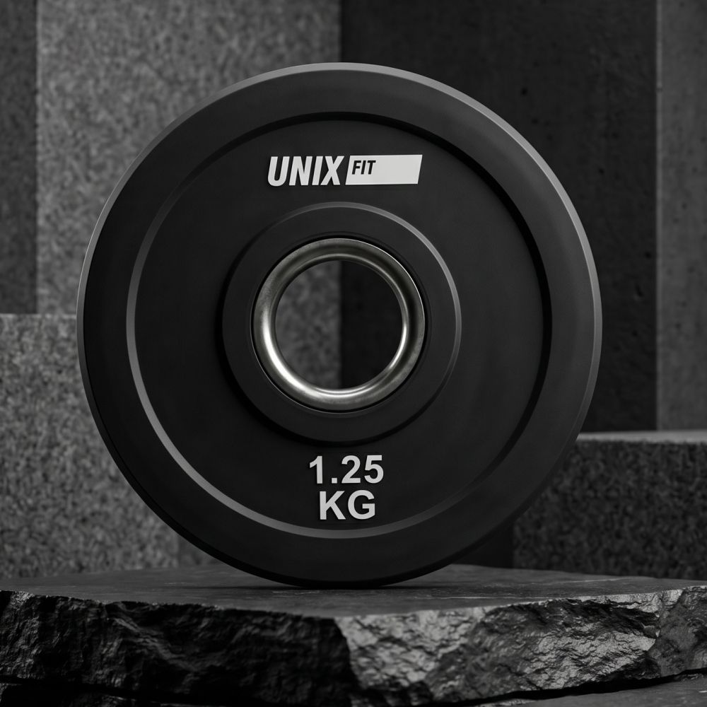 Фото Диск обрезиненный UNIX Fit PRO 1,25 кг, 51 мм, 1 шт.