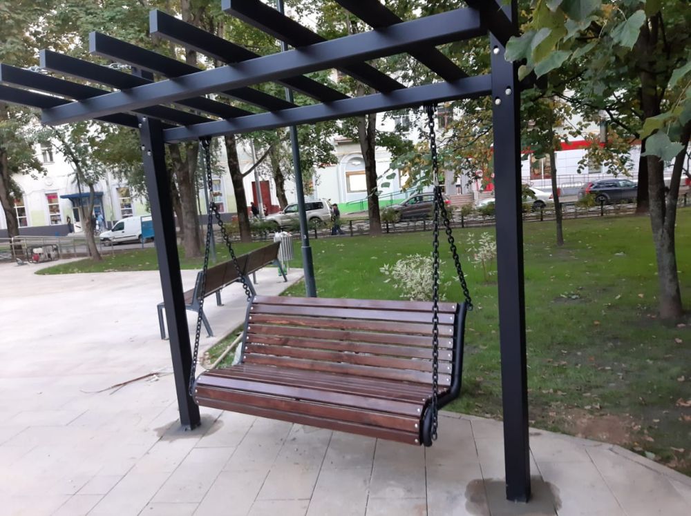 Фотографии Качели парковые тип 3